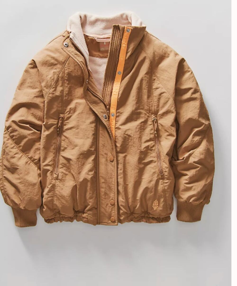 NWT Free People Field Tripper Jacket Tan Brown  Small